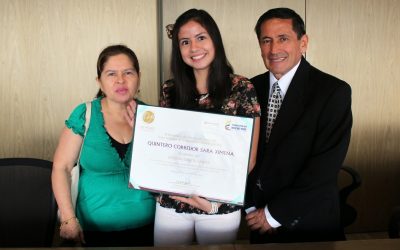 Sara Ximena Quintero Corredor recibe la distinción Andres Bello