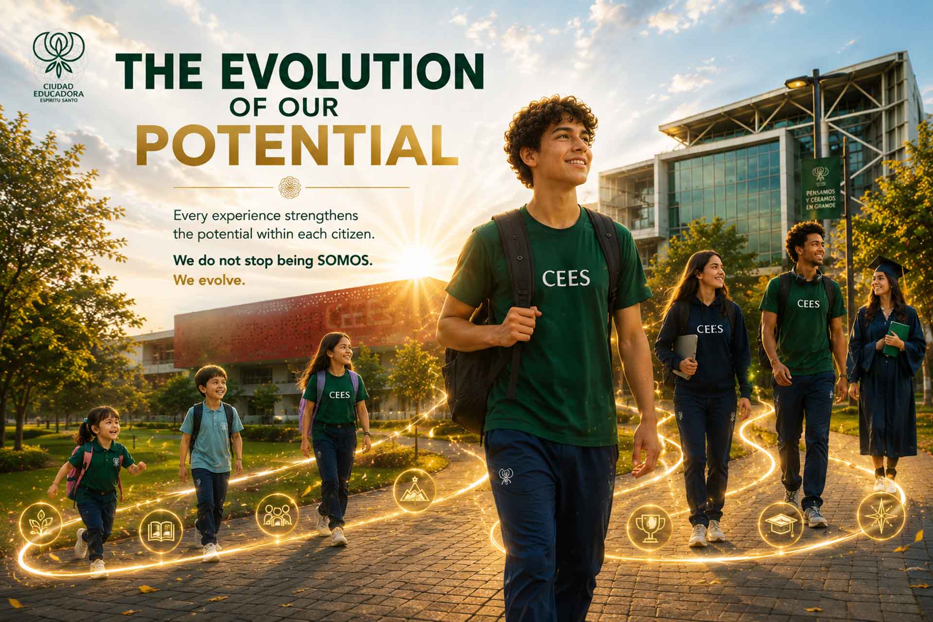 La evolución del potencial en la CEES