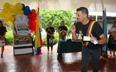 Izada de Bandera: CEES conmemoró la Batalla de Boyacá